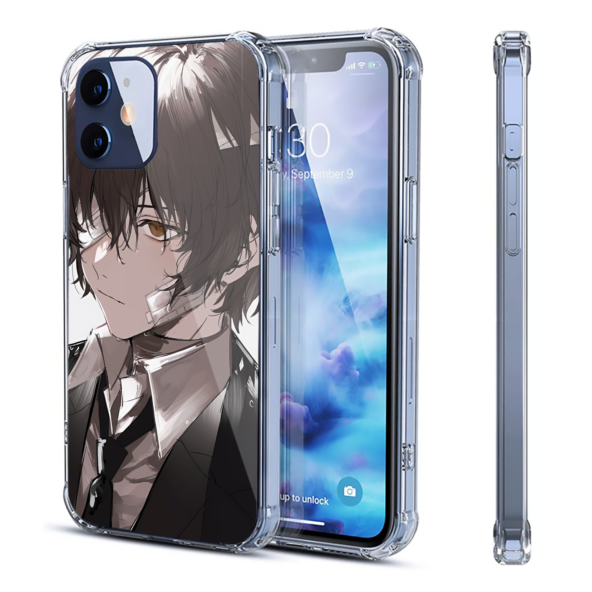 （画像用） 文豪ストレイドッグス Bungo Stray Dogs 【iPhone 12シリーズ対応】透明スマホケース（クリアソフトケース）